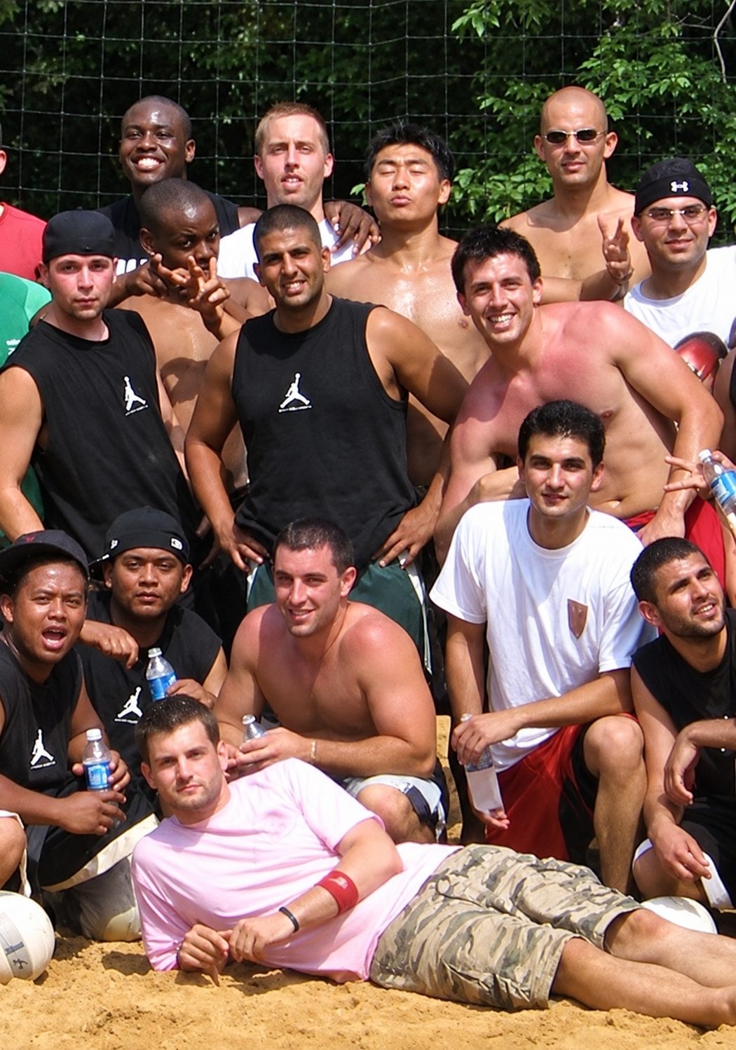 Team Jordan at Peter Ouk's volleyball memorial at Burke Lake back in the days.